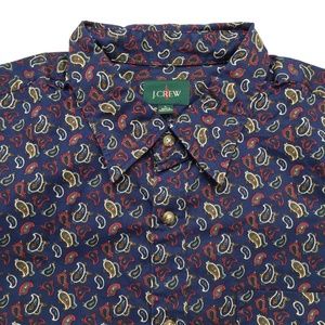 J. Crew Men’s Paisley Print Vintage Twill Shirt